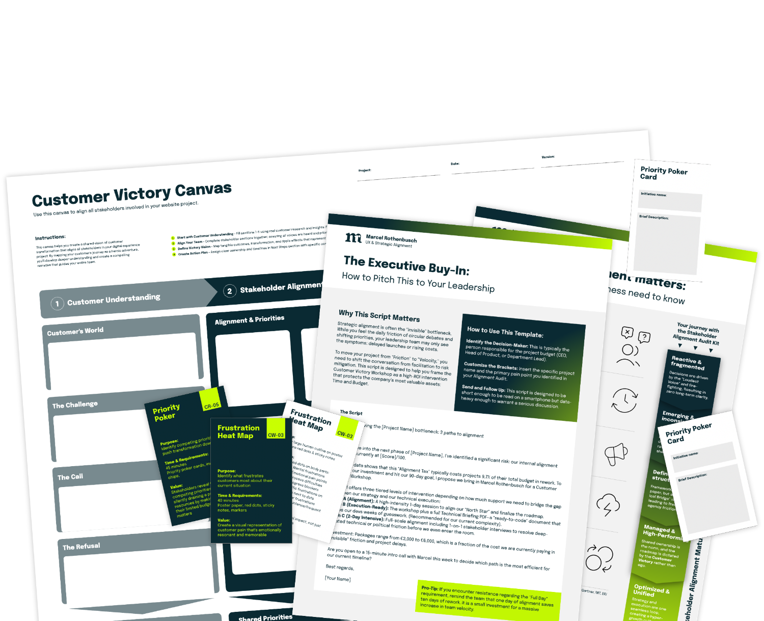 Stakeholder Alignment Kit - Customer Victory Canvas and B2B Workshop Tools